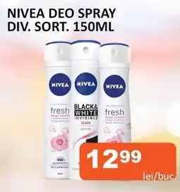 Unicarm NIVEA DEO SPRAY DIV. SORT. 150ML Ofertă