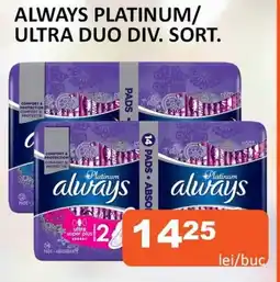 Unicarm ALWAYS PLATINUM/ ULTRA DUO DIV. SORT. Ofertă