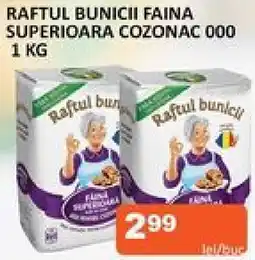 Unicarm RAFTUL BUNICII FAINA SUPERIOARA COZONAC 000 1 KG Ofertă
