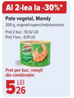 Carrefour Pate vegetal, Mandy Ofertă