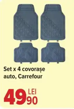 Carrefour Set x 4 covorase auto, Carrefour Ofertă