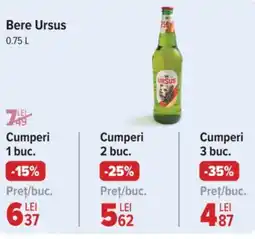Carrefour Bere Ursus 0.75L Ofertă