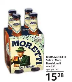 BIRRA MORETTI Sale di Mare Bere blondă