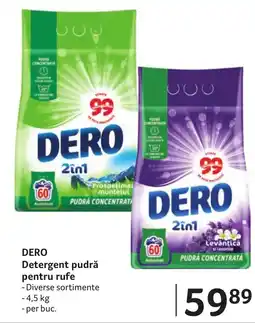 Selgros DERO Detergent pudră pentru rufe Ofertă