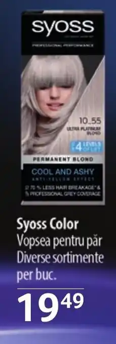 Selgros Syoss Color Vopsea pentru păr Ofertă