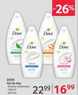 Selgros DOVE Gel de duş Ofertă