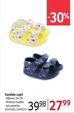 Selgros Sandale copii Ofertă
