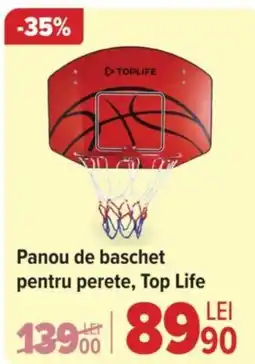 Panou de baschet pentru perete, Top Life