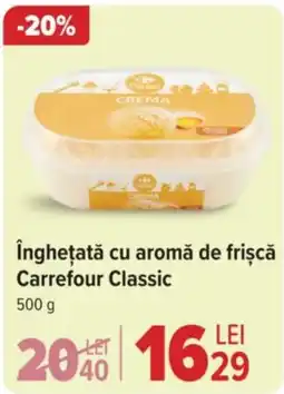 Carrefour înghețată cu aromă de frișcă Carrefour Classic Ofertă