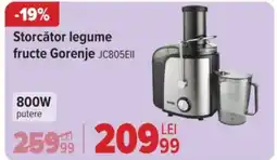 Carrefour Storcător legume fructe Gorenje JC805EII Ofertă