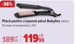 Placă pentru creponat părul Babyliss 2165CE