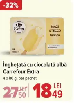Carrefour Înghețată cu ciocolată albă Carrefour Extra Ofertă