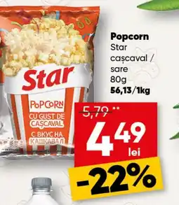 PROFI Popcorn Star caşcaval / sare Ofertă