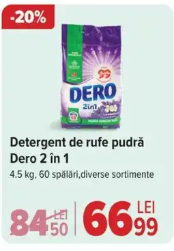 Carrefour Market Detergent de rufe pudră Dero 2 în 1 Ofertă