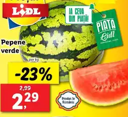 Lidl Pepene verde Ofertă