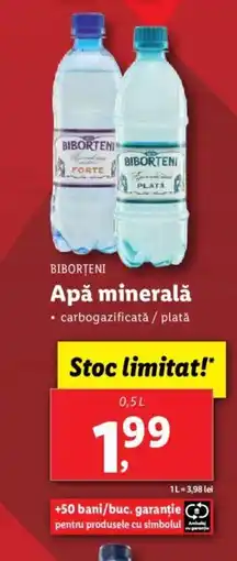 Lidl BIBORTENI Apă minerală Ofertă