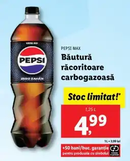 Lidl PEPSI MAX Băutură răcoritoare carbogazoasă Ofertă