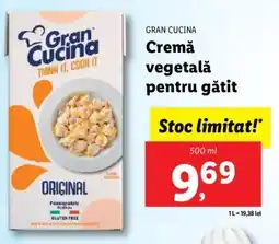 Lidl GRAN CUCINA Cremă vegetală pentru gătit Ofertă