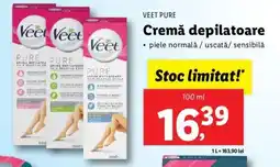 Lidl VEET PURE Cremă depilatoare Ofertă