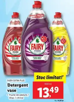 Lidl FAIRY EXTRA PLUS Detergent vase Ofertă