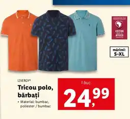 Lidl LIVERGY® Tricou polo, bărbaţi Ofertă