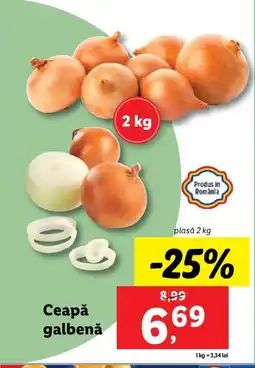 Lidl Ceapǎ galbenă Ofertă