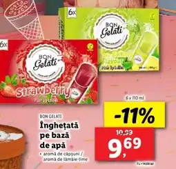 Lidl BON GELATI Îngheţată pe bază de apă Ofertă