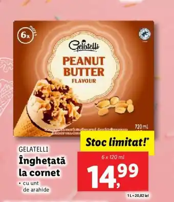 Lidl GELATELLI Îngheţată la cornet Ofertă
