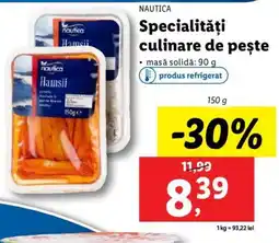 Lidl NAUTICA Specialităţi culinare de pește Ofertă