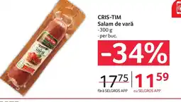 Selgros CRIS-TIM Salam de vară Ofertă