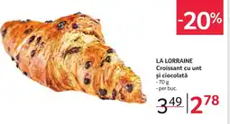 Selgros LA LORRAINE Croissant cu unt și ciocolată Ofertă