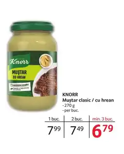 Selgros KNORR Muştar clasic / cu hrean Ofertă