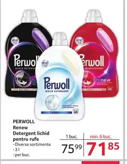 Selgros PERWOLL Renew Detergent lichid pentru rufe Ofertă