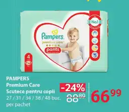 Selgros PAMPERS Premium Care Scutece pentru copii Ofertă