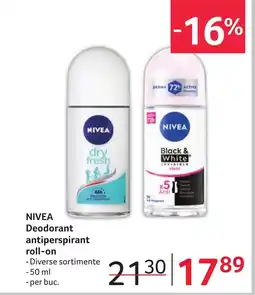 Selgros NIVEA Deodorant antiperspirant roll-on Ofertă