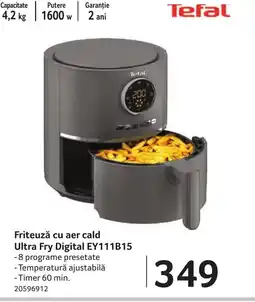 Friteuză cu aer cald Ultra Fry Digital EY111B15