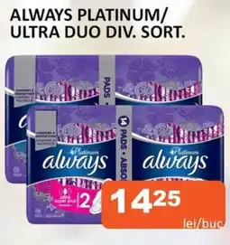 Unicarm ALWAYS PLATINUM/ ULTRA DUO DIV. SORT. Ofertă