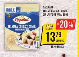 Mega Image NAPOLACT TELEMEA CU GUST DOMOL, DIN LAPTE DE VACĂ, 350G Ofertă