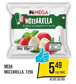 Mega Image MEGA MOZZARELLA, 125G Ofertă