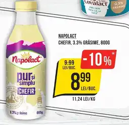 Mega Image NAPOLACT CHEFIR, 3.3% GRĂSIME, 800G Ofertă