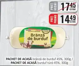 PACHET DE ACASĂ brânză de burduf 45%, 300g