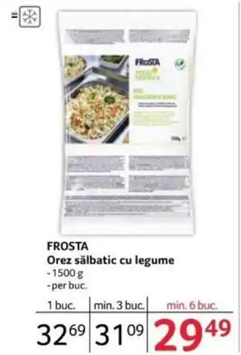 Selgros FROSTA Orez sălbatic cu legume Ofertă