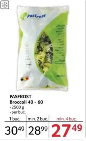 Selgros PASFROST Broccoli 40-60 Ofertă