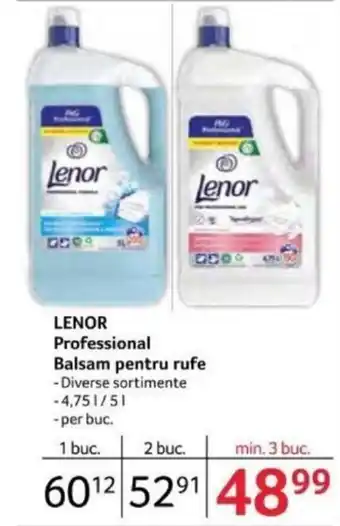 Selgros LENOR Professional Balsam pentru rufe Ofertă