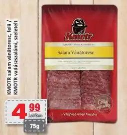 CBA KMOTR salam vânătoresc, felii Ofertă