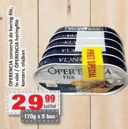CBA ÓPERENCIA conservă de hering file, în ulei Ofertă