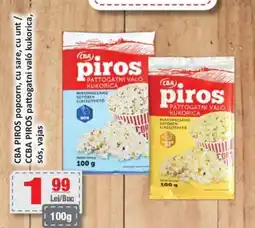CBA CBA PIROS popcorn, cu sare, cu unt Ofertă