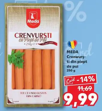 Kaufland MEDA Crenwursti din piept de pui Ofertă