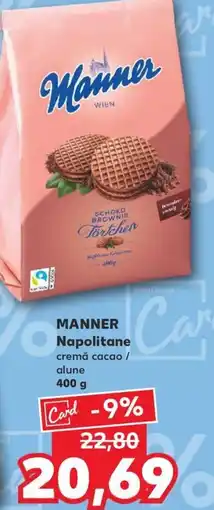 Kaufland MANNER Napolitane Ofertă