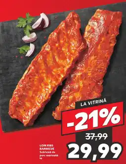 Kaufland LOIN RIBS BARBECUE Scǎricică de porc marinată kg Ofertă